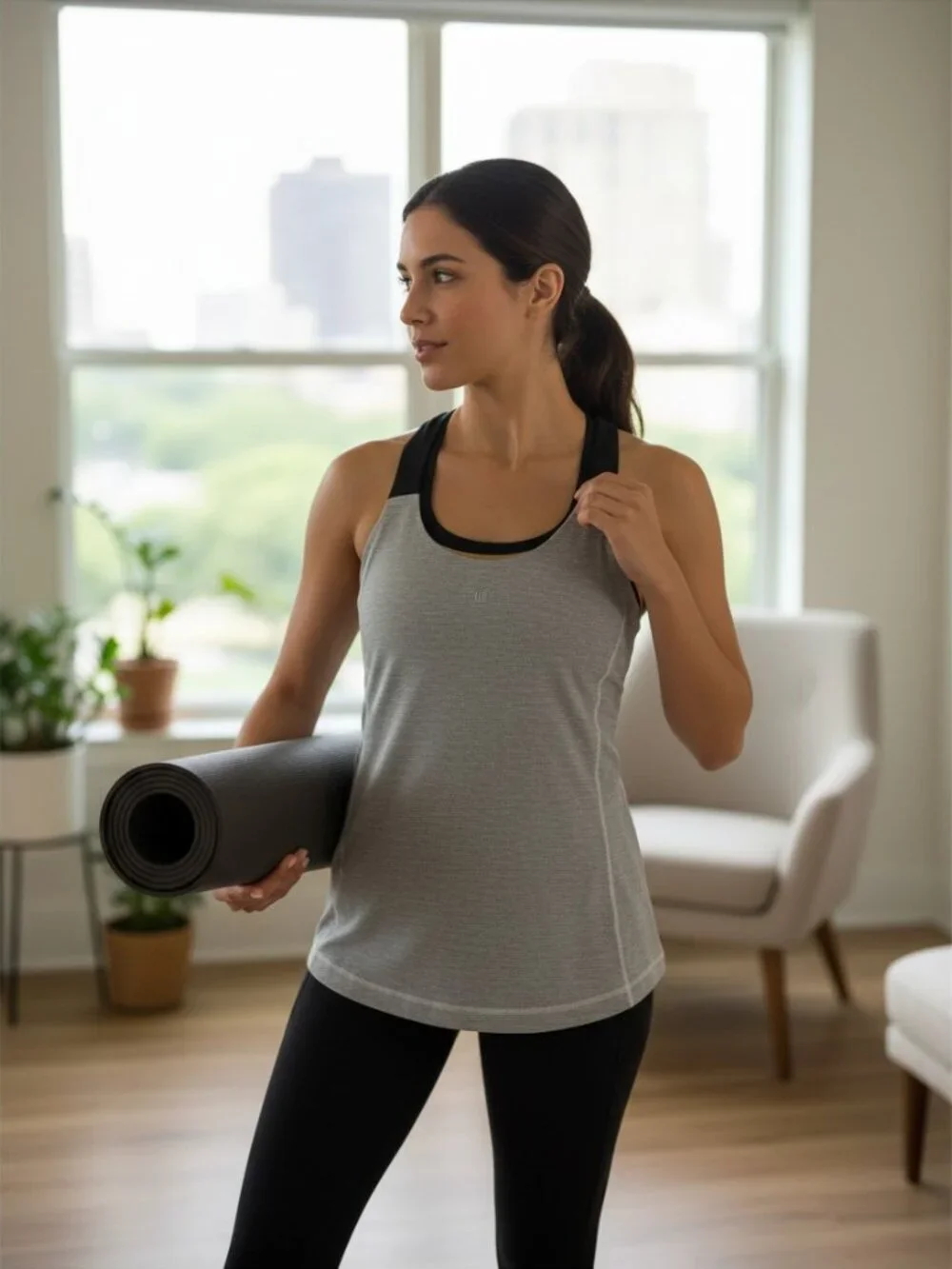🌟 Lululemon Run: First Base Tank - Hyper Stripe - Size 8 🖤